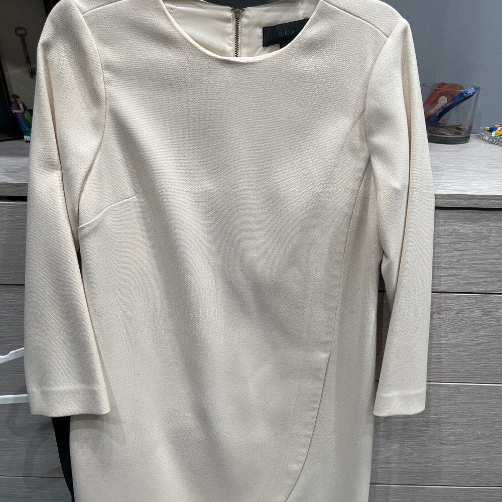 J. Crew Off White Wool Dress Size 6